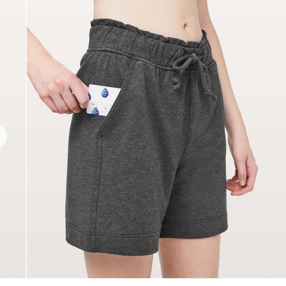 lululemon athletica Pants - Lululemon Athletica Gray Hello Sunday Shorts
